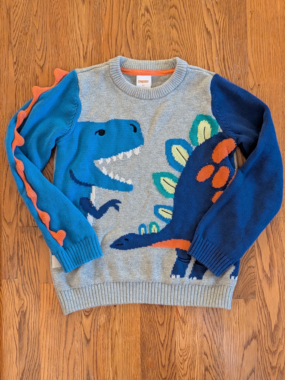 Gymboree Toddler Boys Dinosaur Crewneck Cotton Sweater